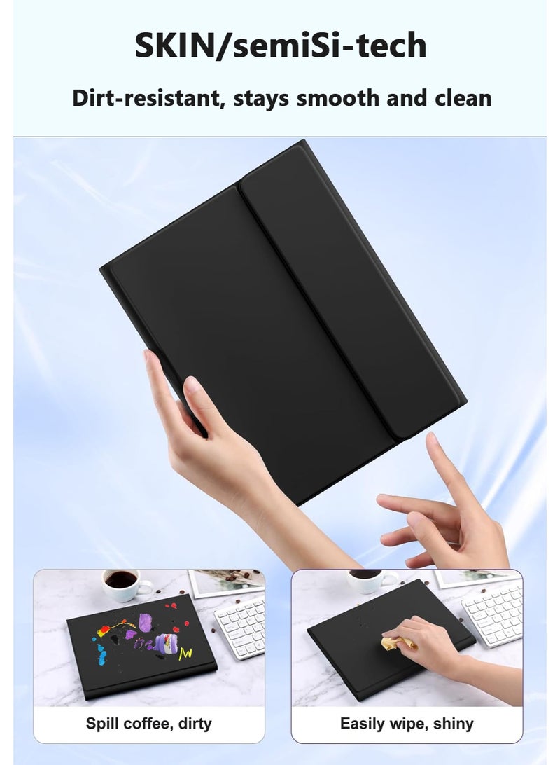 جراب لوحة مفاتيح عربي/إنجليزي للايباد (A16) الجيل 11/10 (2025/2022)، إضاءة خلفية بـ 7 ألوان، لوحة تتبع متعددة اللمس، غطاء حامل مع مكان للقلم، قناتان بلوتوث - Image 5